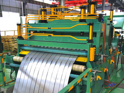 Hydraulic Steel Coil Slitting Machine , 0.2-0.8mm Metal Coil Slitter