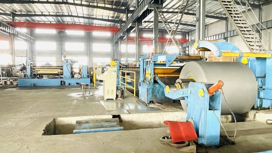 0.2mm Galvanized Steel Sheet Metal Coil Cutting Machine AC 22KW