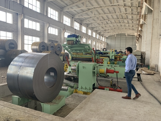 MA-(1~6) ×1600mm Steel Coil Slitting Line with 132KW coil max 30T slitting speed 60-100M/min