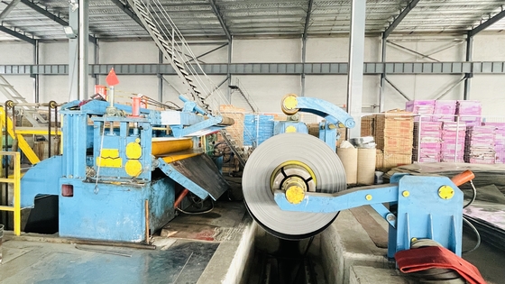 Hydraulic Steel Coil Slitting Machine , 0.2-0.8mm Metal Coil Slitter