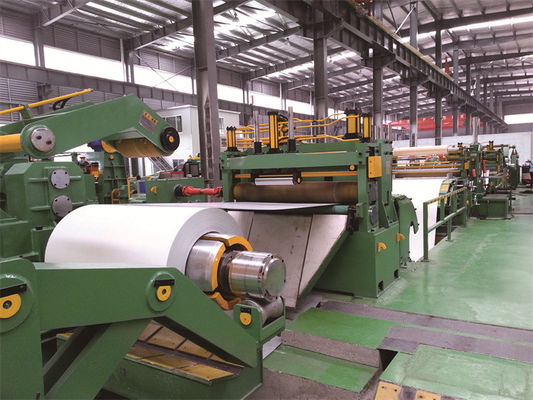 GI PPGI Steel Coil Slitting Machine , 80m/min High Speed Slitting Line