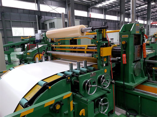 GI PPGI Steel Coil Slitting Machine , 80m/min High Speed Slitting Line