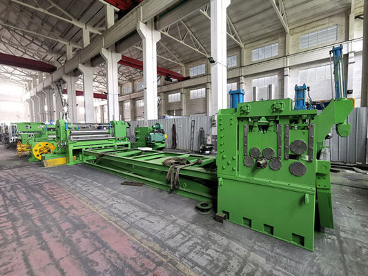 Single Arm Hydrualic Decoiler Slitting Machine high spee For Steel Coil 8000kg light type and used to make pipe