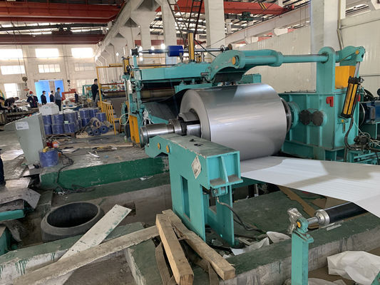 HRC CRC Steel Coil Slitting Machine , 0.4-4mm High Precision Slitting Machine