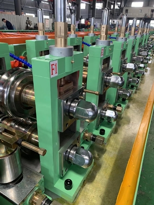 60m / Min HF Welded Tube Mill Line 10m For Round Square Pipe